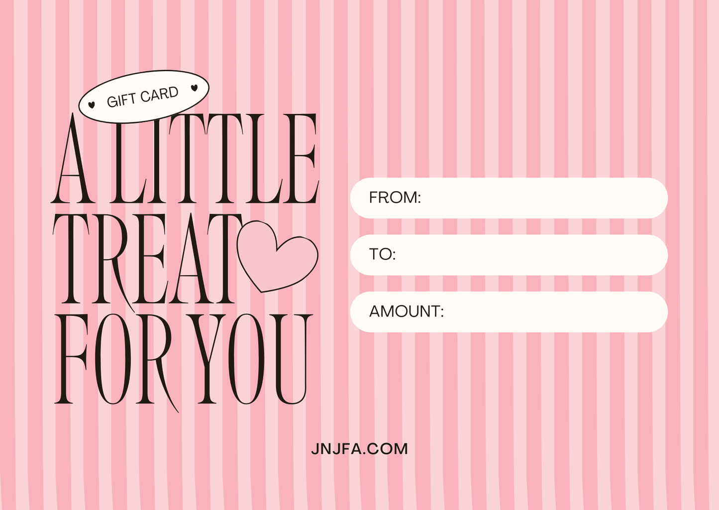 JNJFA Electronic Gift Card